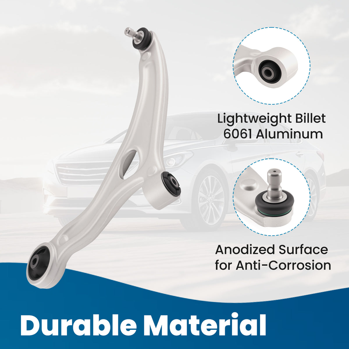 Control Arm compatible For Hyundai Azera Sonata 2011-2017 Front Lower Left w/Ball Joint