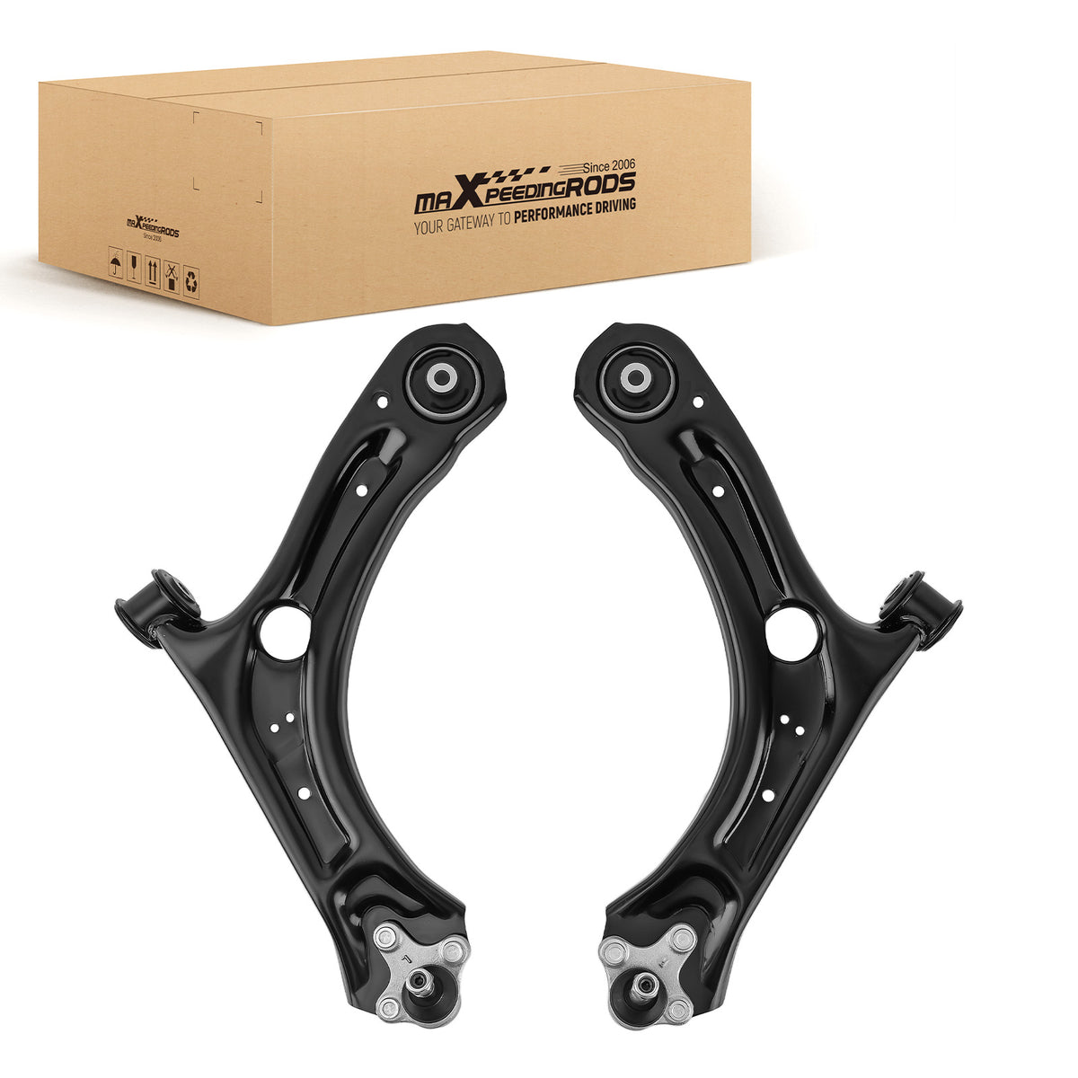 Front Suspension Control Arms Pair For 2012-2021  compatible For Volkswagen Passat Beetle compatible For FWD