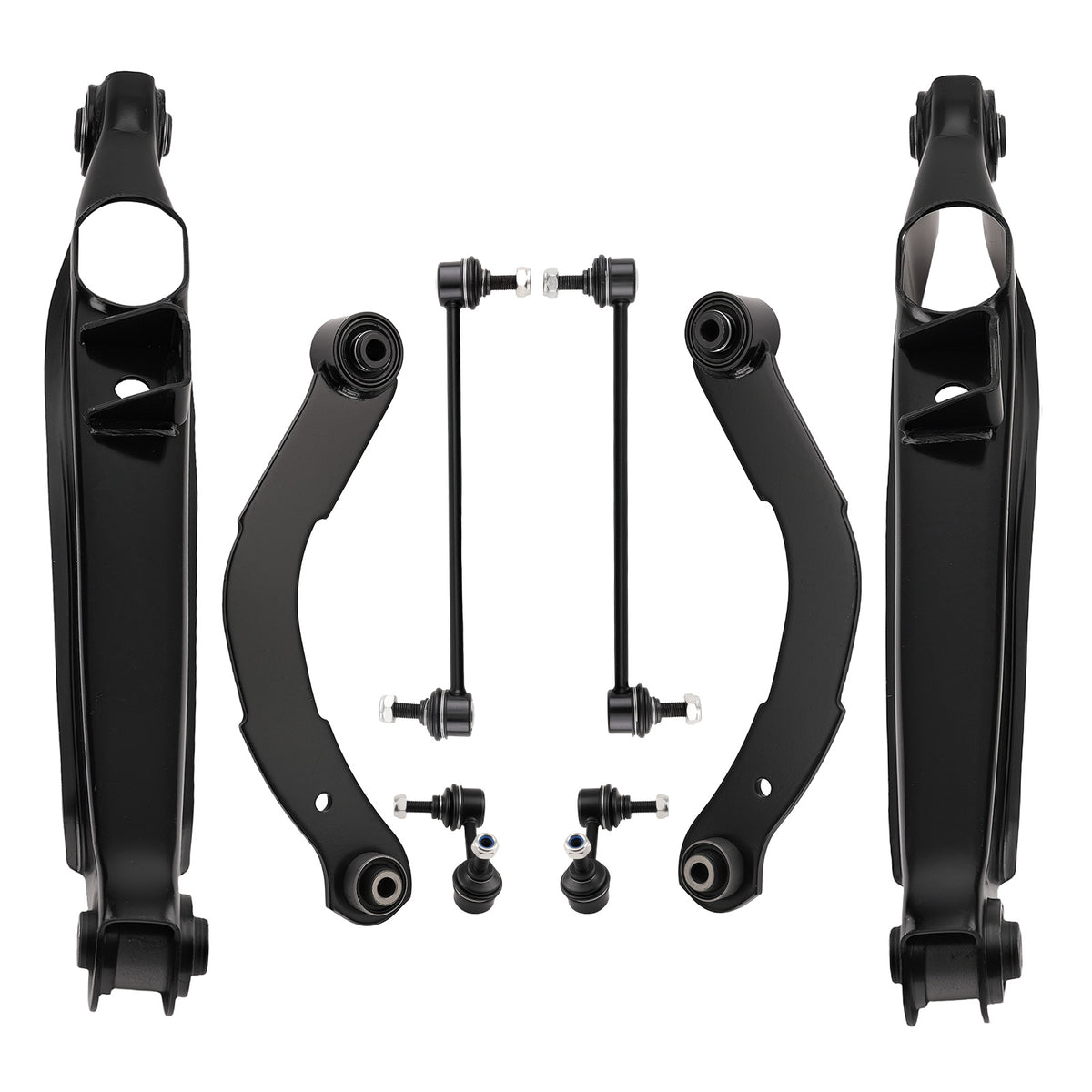 Rear Upper Lower Control Arms Sway Bar For 2007-09 compatible For Dodge Caliber Patriot Compass