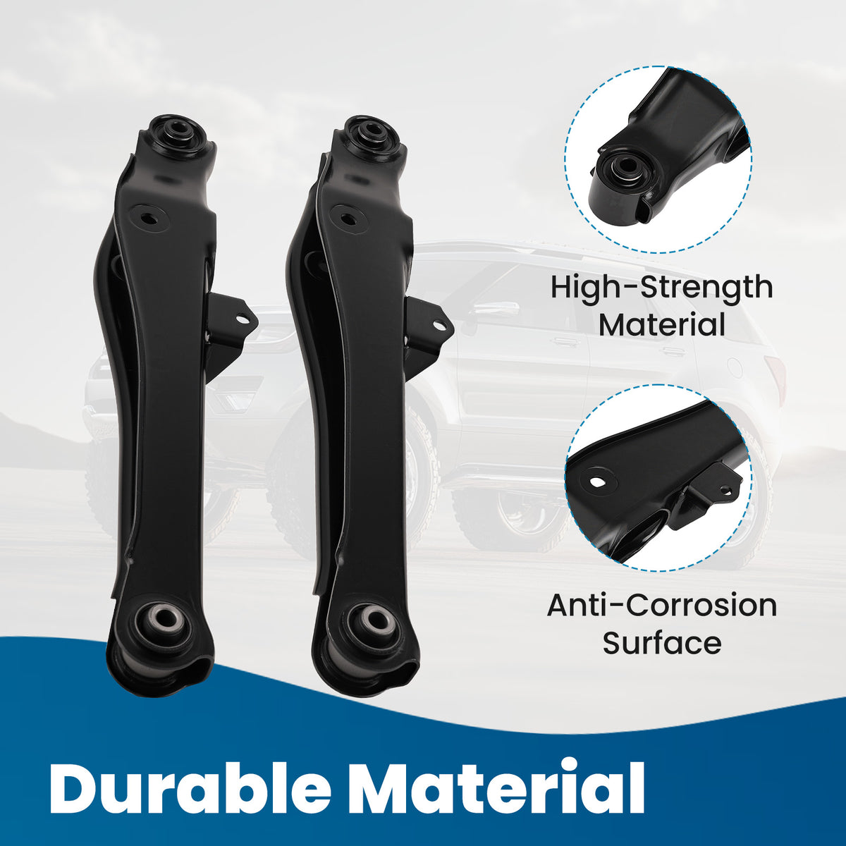 Rear Upper Lower Control Arms Sway Bar For 2007-09 compatible For Dodge Caliber Patriot Compass