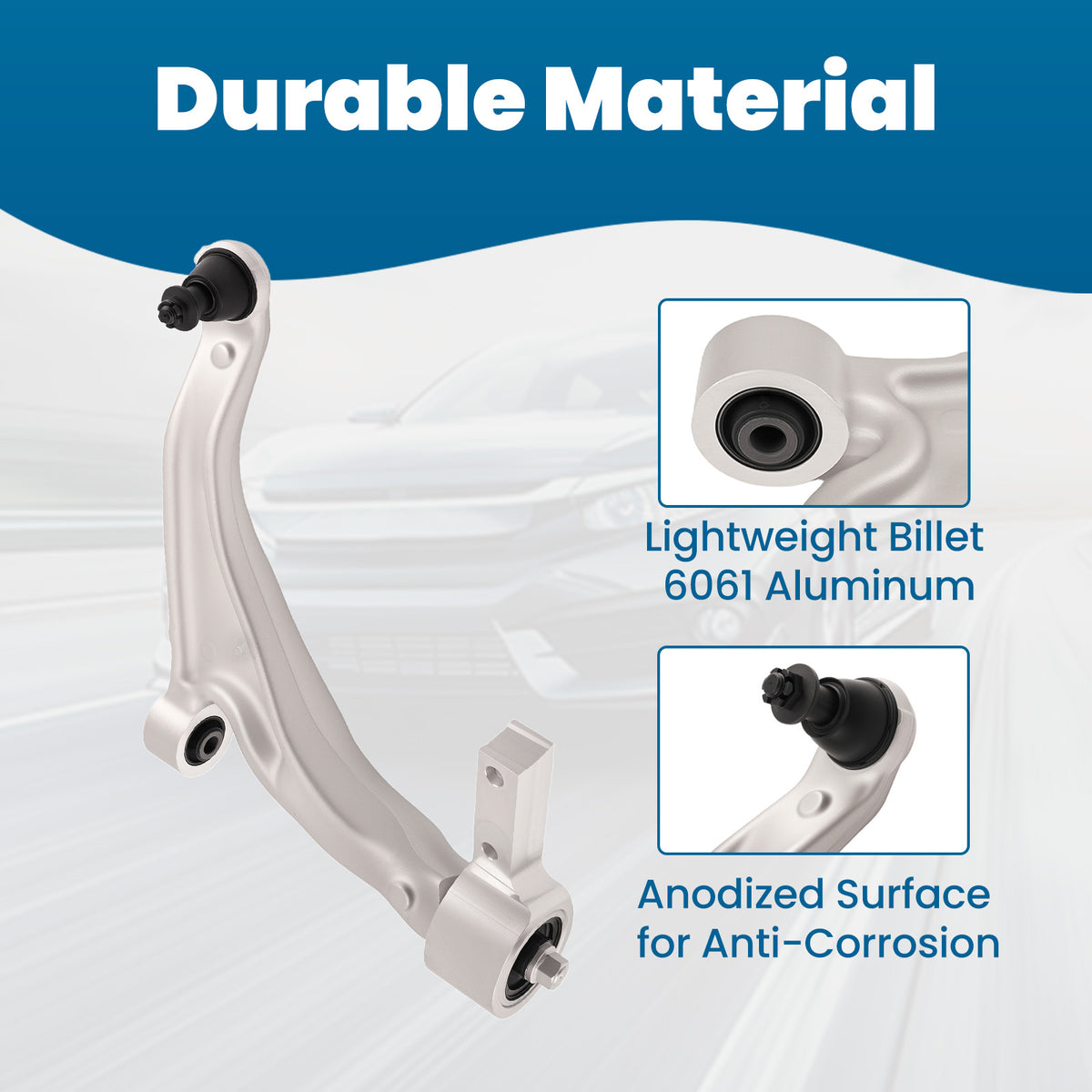 Front Right Lower Control Arm w/ Ball Joint For 2009 2010-2015 compatible For Honda Pilot 3.5L