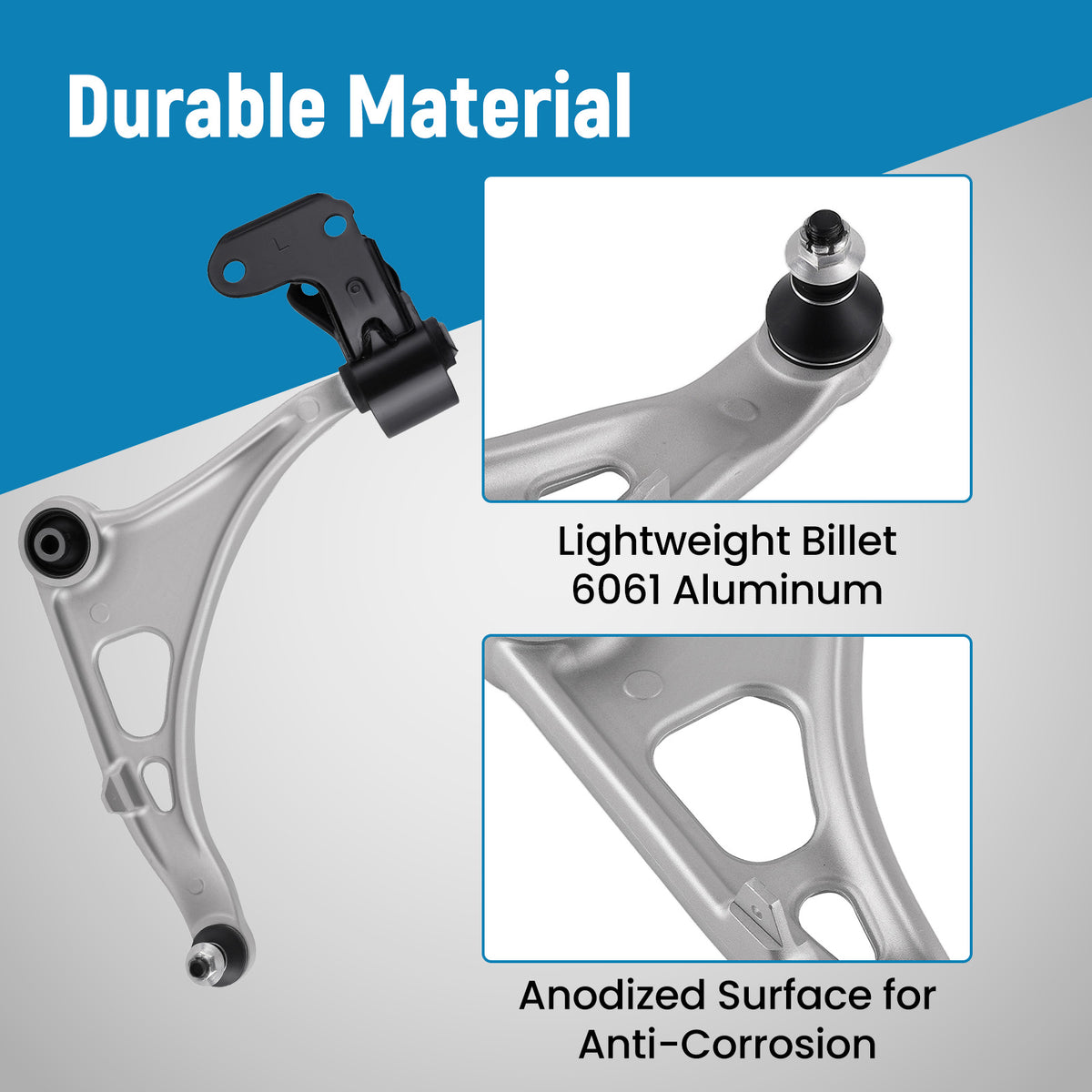 Front Left Lower Control Arm w/Ball Joint LH For 2014-2020  compatible For Acura MDX compatible For Honda Pilot