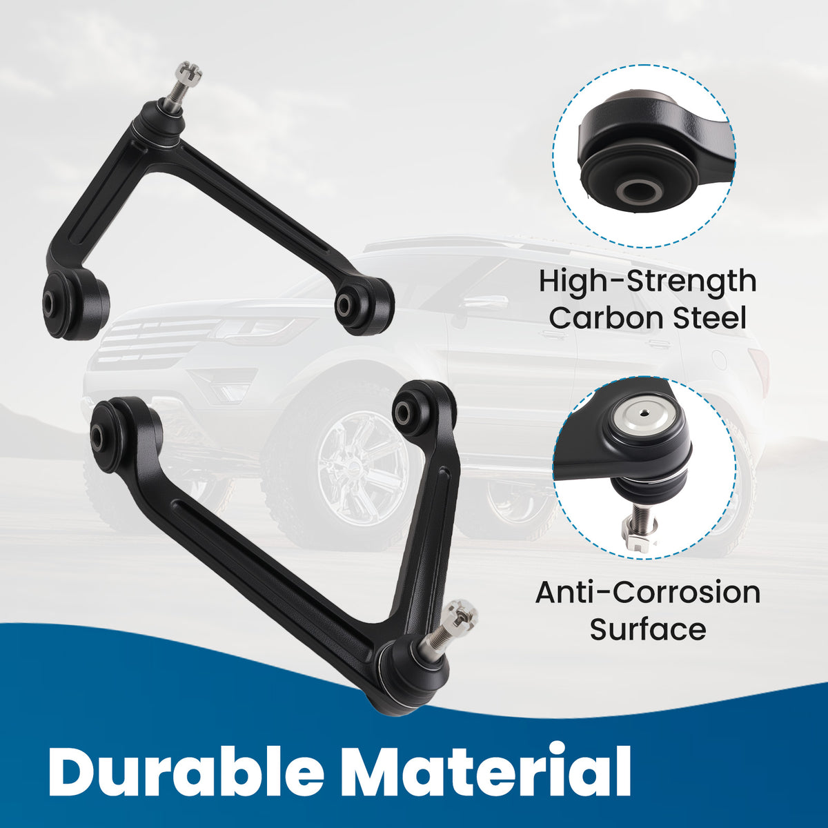 10x Front Control Arm Kit compatible For Dodge Ram 1500 RWD 2002 2003 2004 2005 K7424 K7411