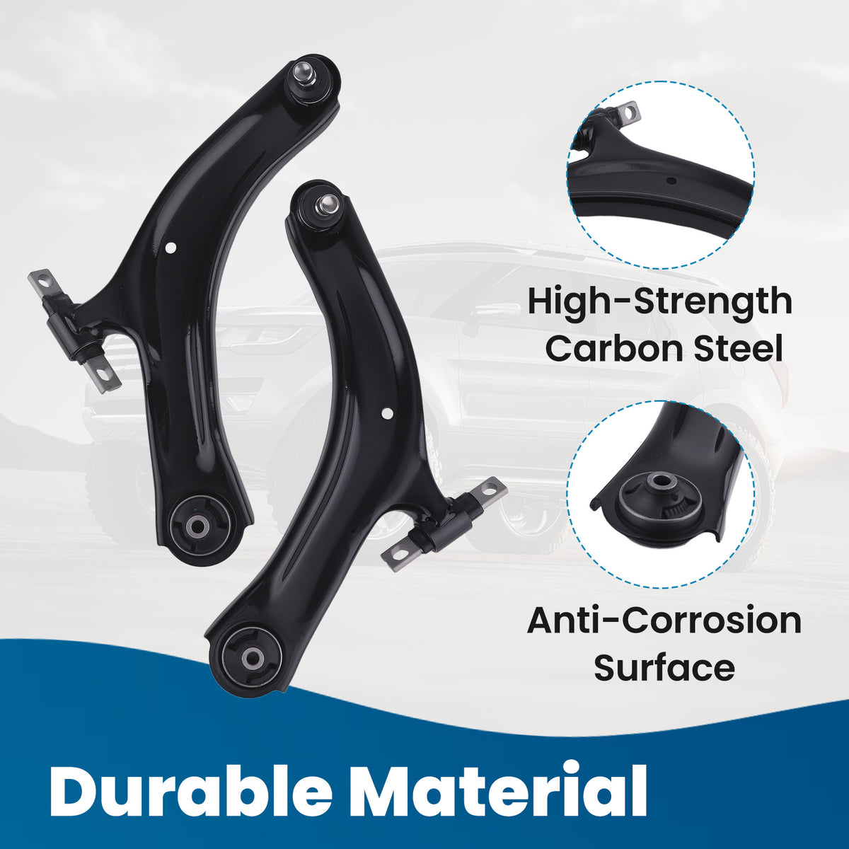 8pc Front Lower Control Arm Tie Rod End Sway Bar Link For 2008-2013 compatible For Nissan Rogue