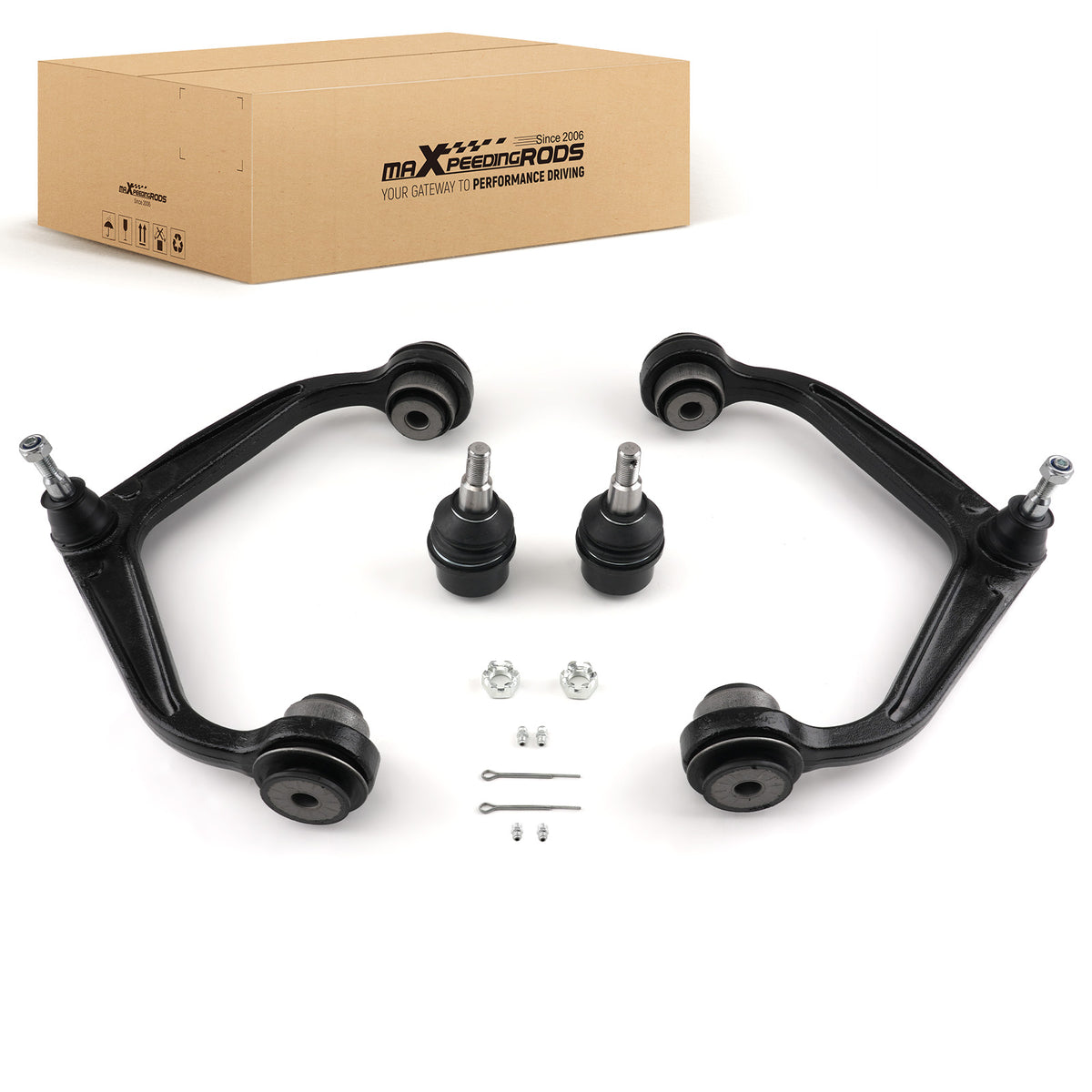 Front Upper Control Arms Lower Ball Joint For 2011-2019 compatible For Silverado Sierra 2500 HD