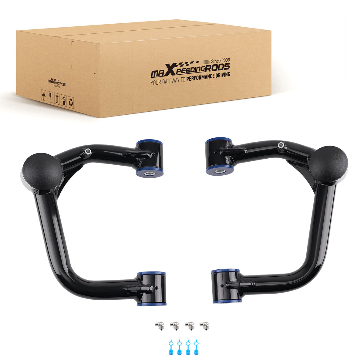Pair Tubular Front Upper Control Arm 2-4 lift compatible For Lexus GX470 03-09 GX460 10-23