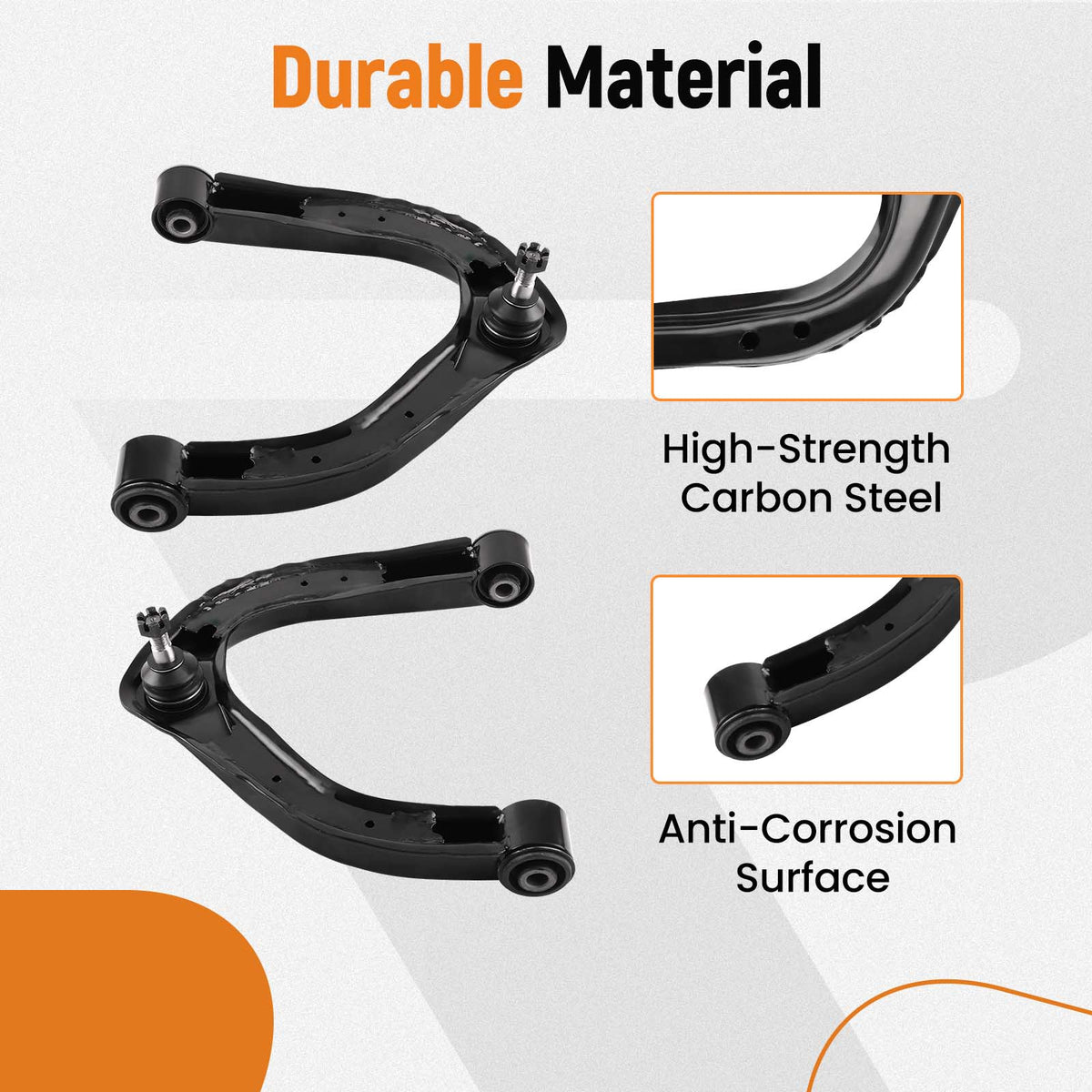 Control Arm w/ Ball Joint Tie Rod End Tie Rod Boots compatible For Nissan Armada 2004-2019