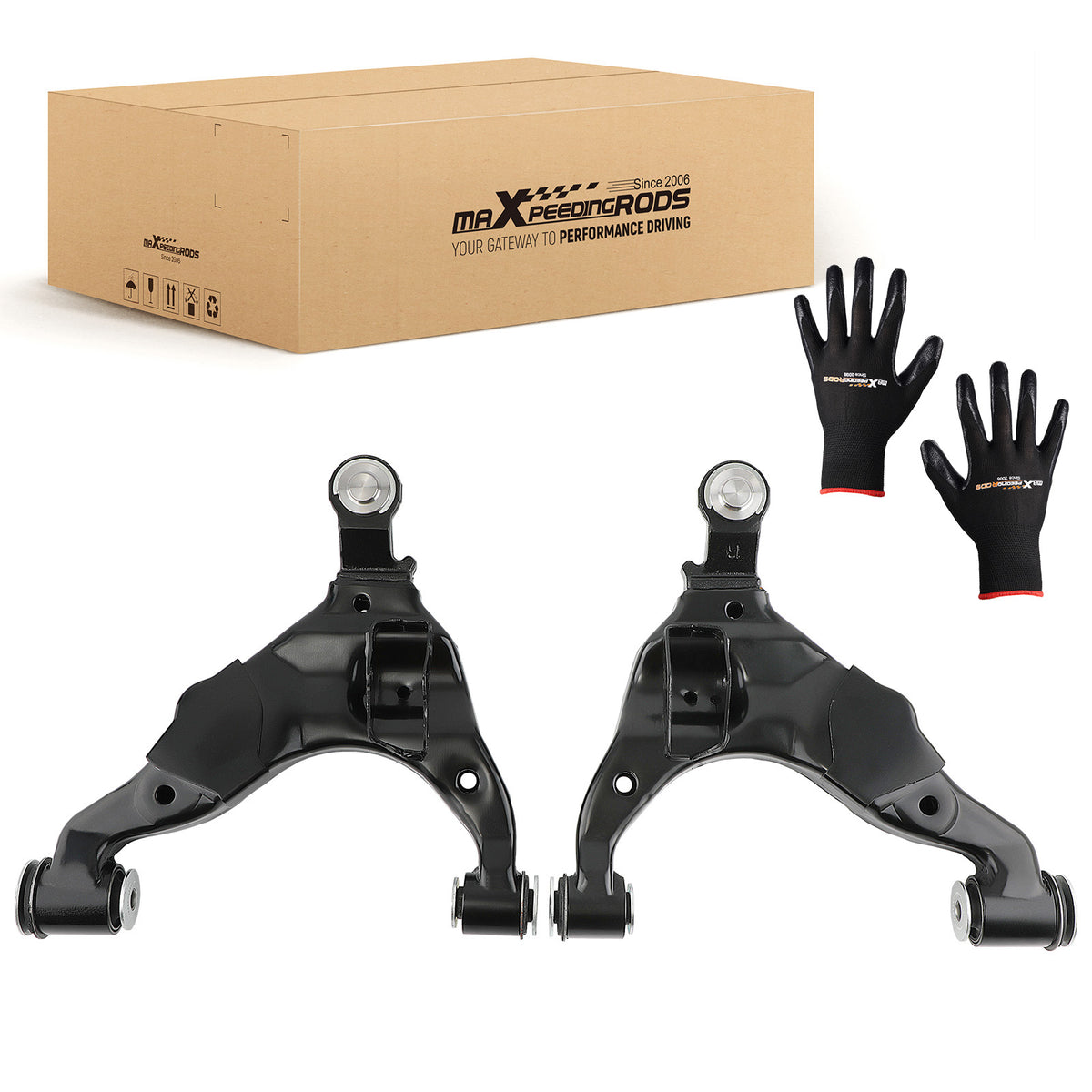 2Pcs Front Lower Control Arm DriverPassenger Side compatible For Toyota Tacoma 2005-2015