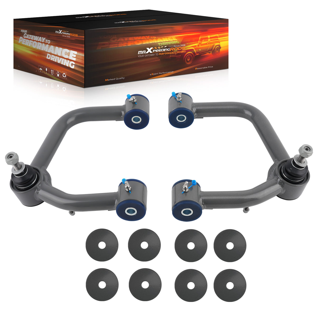 Upper Control Arms compatible For Toyota Tacoma Hilux Fortuner 2004-2024 with 2-4 inch Lift