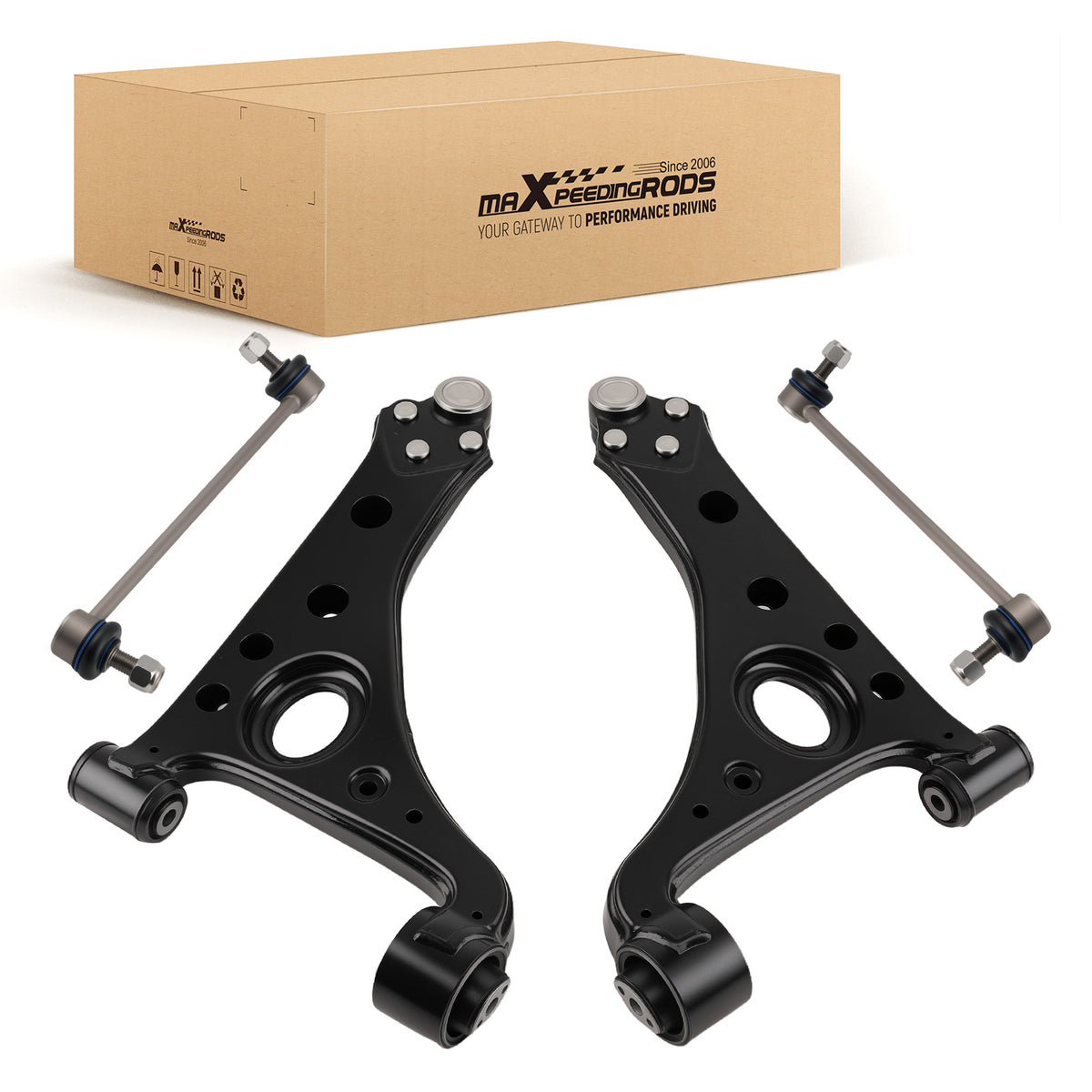 Front Lower Control Arms Sway Bar Links compatible For Buick Encore 2013-2022 compatible For Chevy Trax