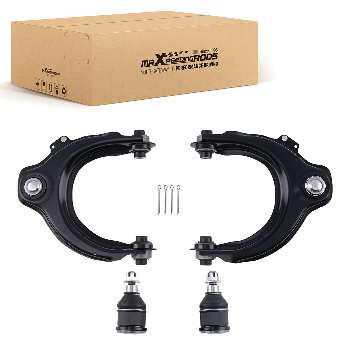 Front Upper Control Arms w/ Ball Joints For 2003 2004 2005-2007 compatible For Honda Accord