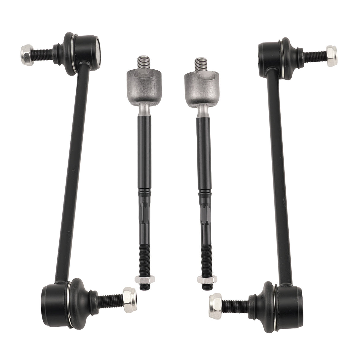 Front Lower Control Arms + Tie Rods + Sway Bar Links compatible For Nissan Versa  Note Micra