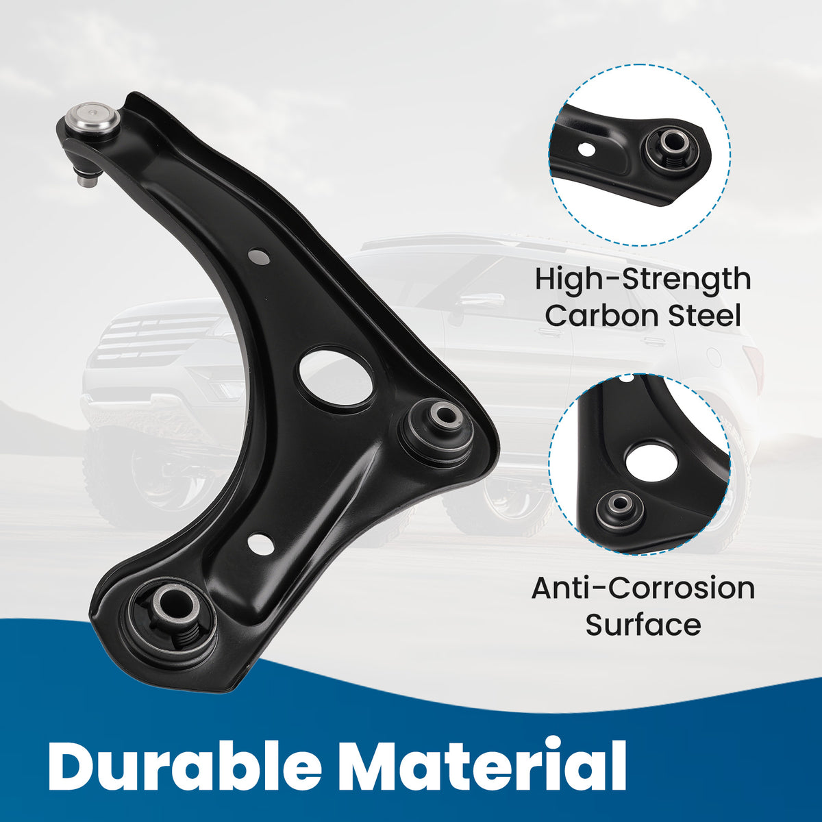 Front Lower Control Arms + Tie Rods + Sway Bar Links compatible For Nissan Versa  Note Micra