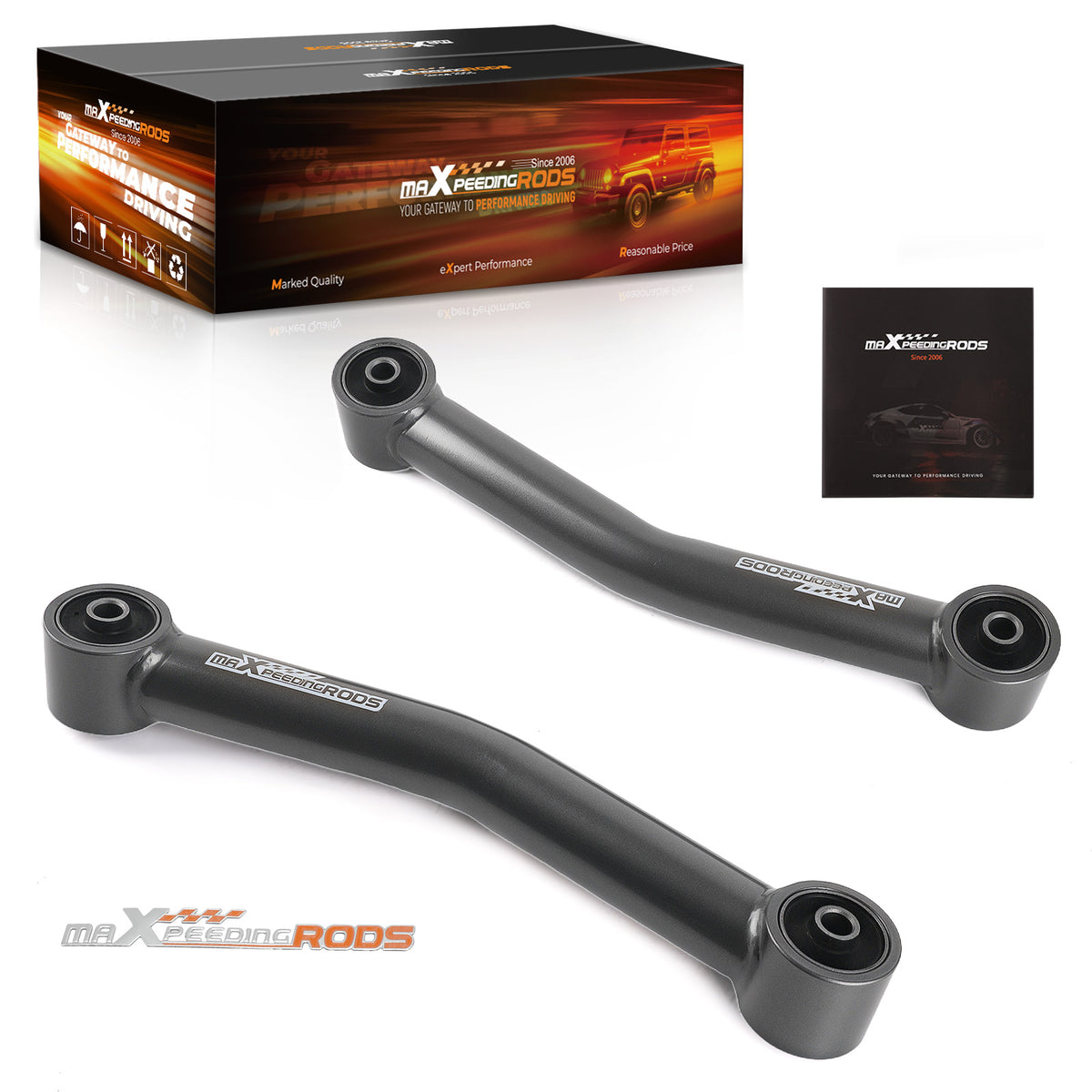 Fixed Length Front / Rear Lower Control Arms 0-4 compatible For Jeep TJ ZJ 1997-2006 4WD