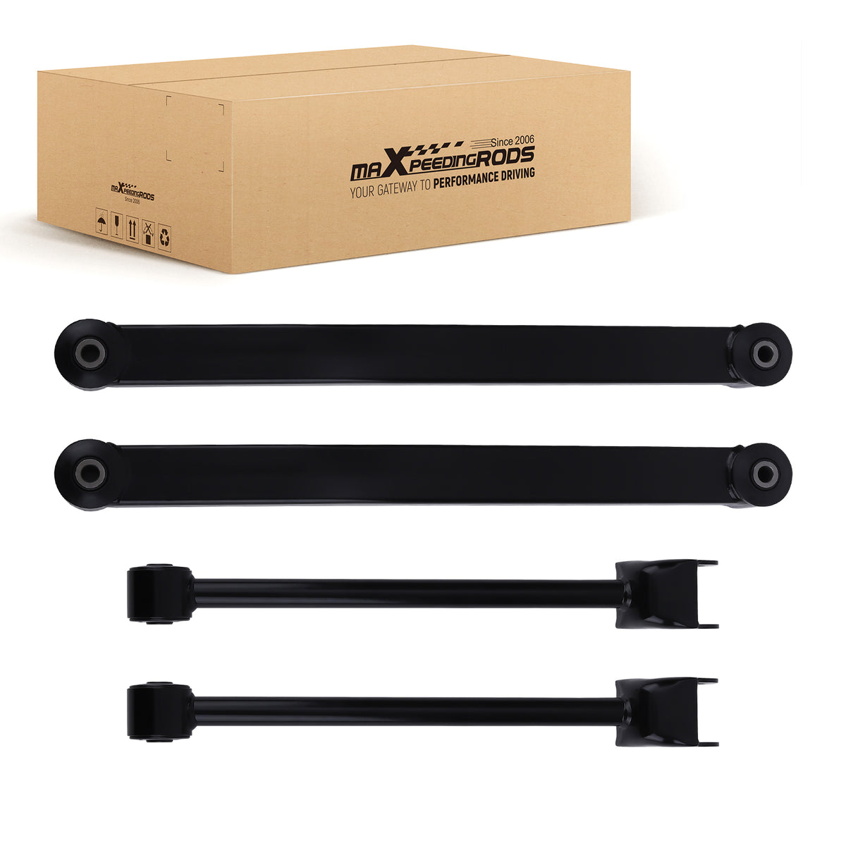 4x Front UpperLower Control Arms For 2007 2008 - 2017 2018 compatible For Jeep Wrangler JK