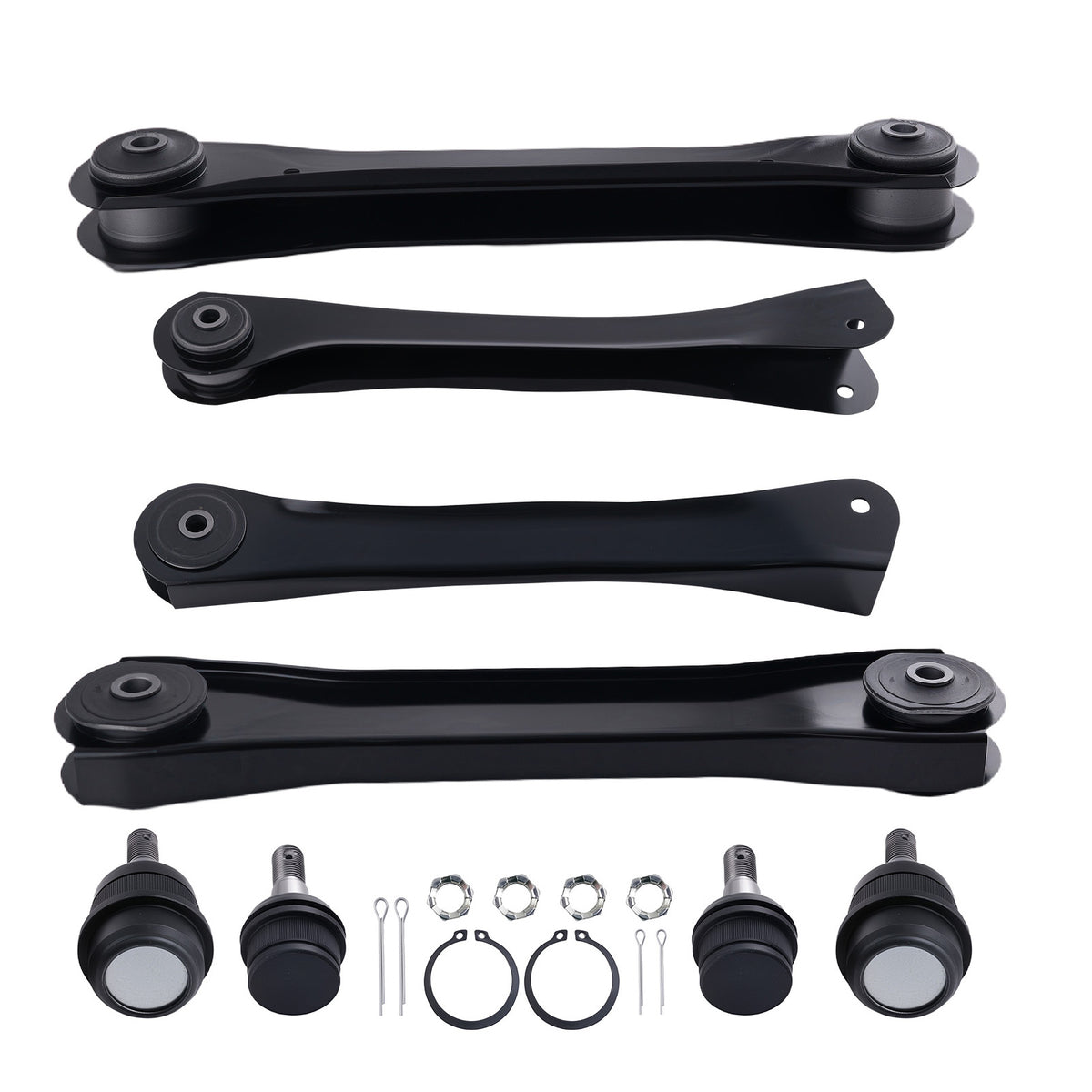 8pc Front UpperLower Control Arm Ball Joint For 1997 - 2006 compatible For Jeep Wrangler TJ