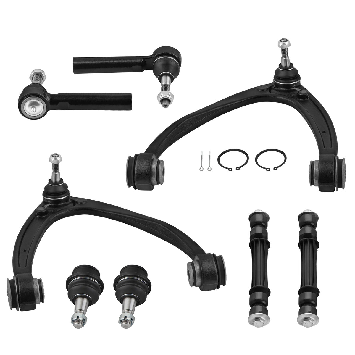8x Front Upper Control Arm Sway Bar Kit compatible For Chevy Silverado 1500 compatible For Tahoe 2007-2013