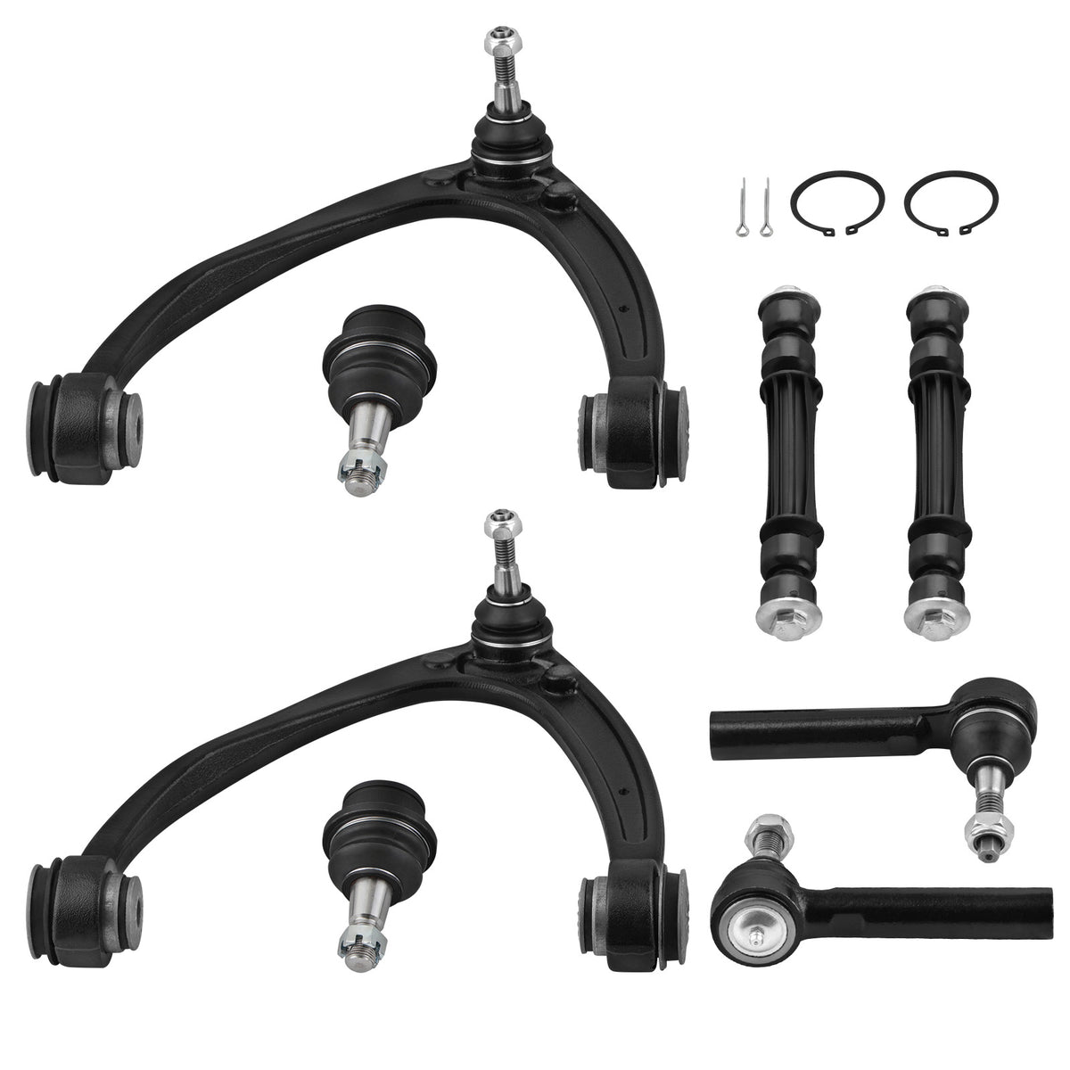 8x Front Upper Control Arm Sway Bar Kit compatible For Chevy Silverado 1500 compatible For Tahoe 2007-2013