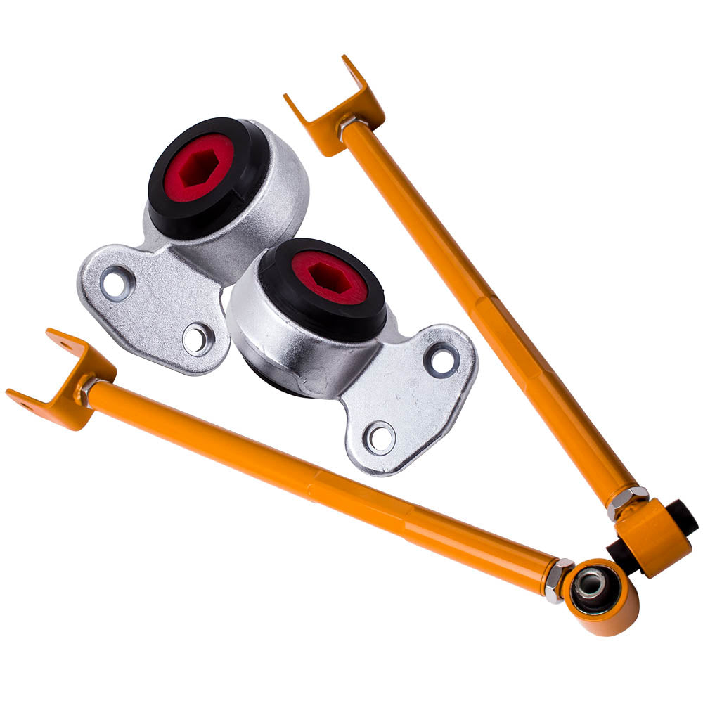 Compatible For BMW E46 Z4 Rear Lower Camber Arms + Polyurethane Control Arm Bushings Set