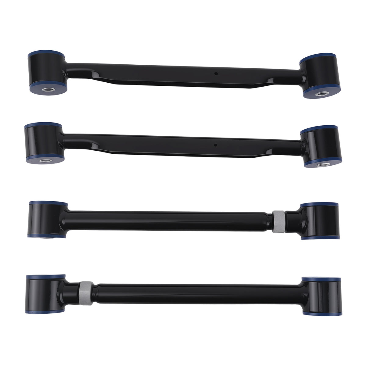 4 Pcs Rear Trailing Control Arms Upper + Lower Kit compatible For Buick Rainier 2004-2007