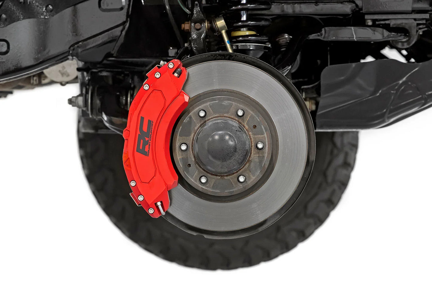Rough Country Caliper Covers Front and Rear | Red | Ram 1500 2WD/4WD (2019-2025)