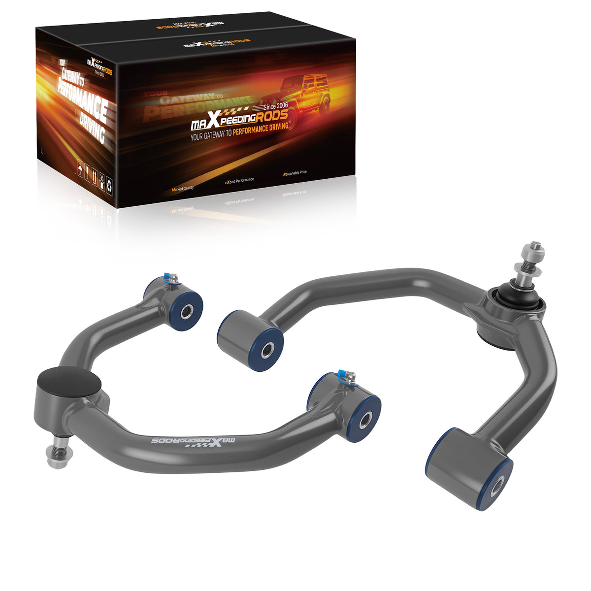 2-4" Lift Front Upper Control Arms Kit For 2004 2005 2006-2023 compatible For Ford F-150 F150