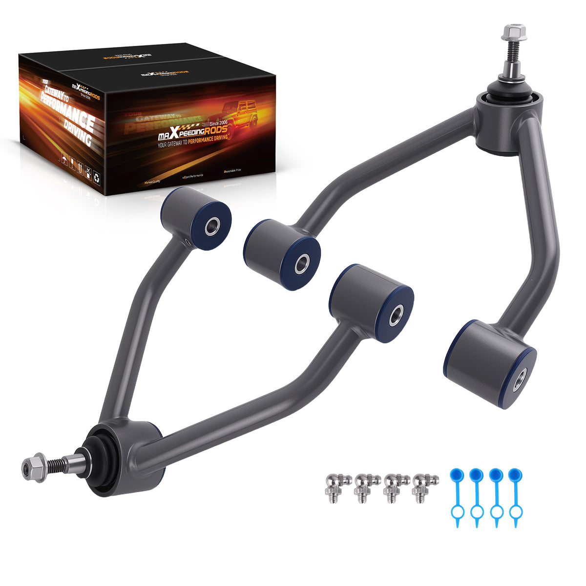 Front Upper Control Arms 2-4" Lift compatible For Chevy Chevrolet / GMC K1500 4WD 1988-1998