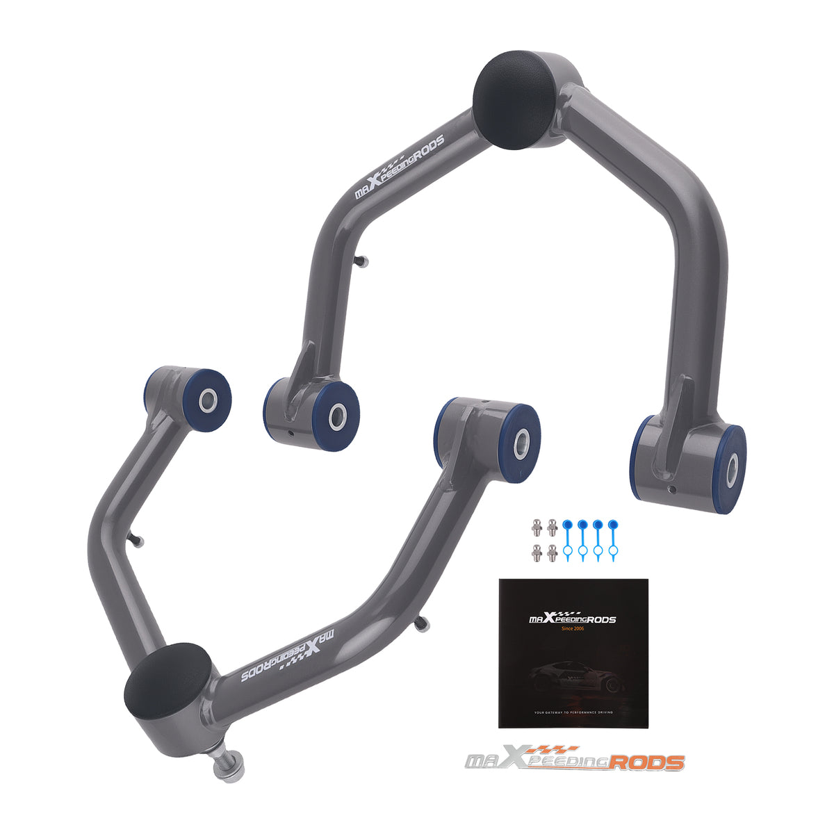Front Upper Control Arms 2-4 Lift compatible For Chevrolet Silverado Sierra 4X4 1999-2006