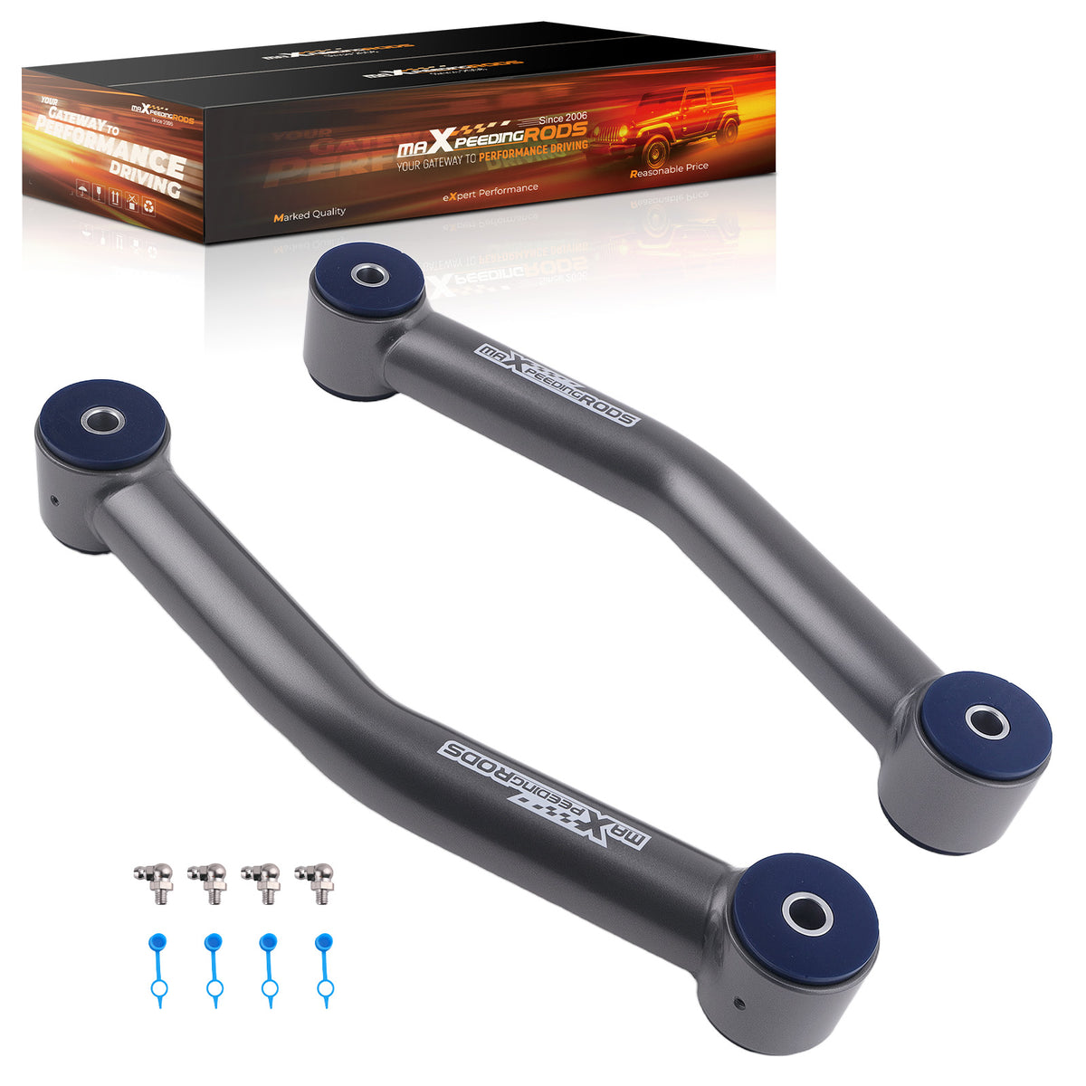 Front Lower Fixed Control Arms For 3-4.5 compatible For Jeep Comanche MJ 1986-1992 2/4WD