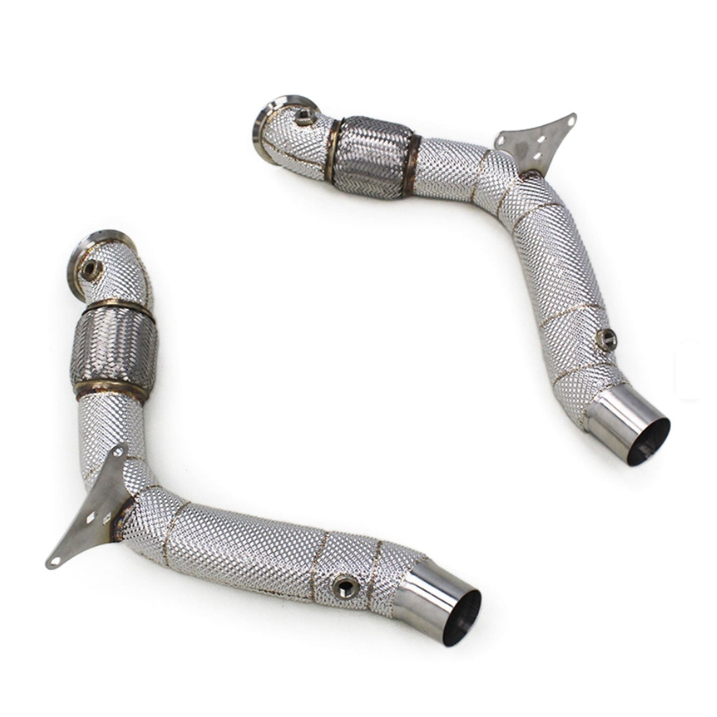 High Flow Exhaust Catless Downpipe Heatshield for Ferrari 488 3.9T V8 GTB Pista Spider