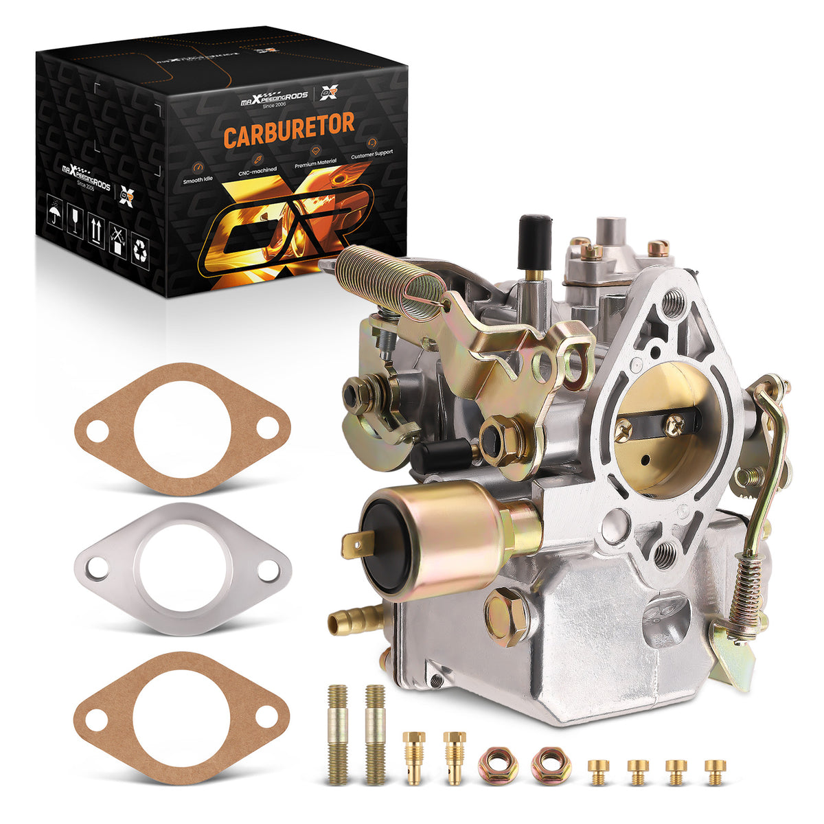 37 Pict-3 Carburetor compatible For Volkswagen Beetle Super Beetle 1971-1979 Zinc Alloy
