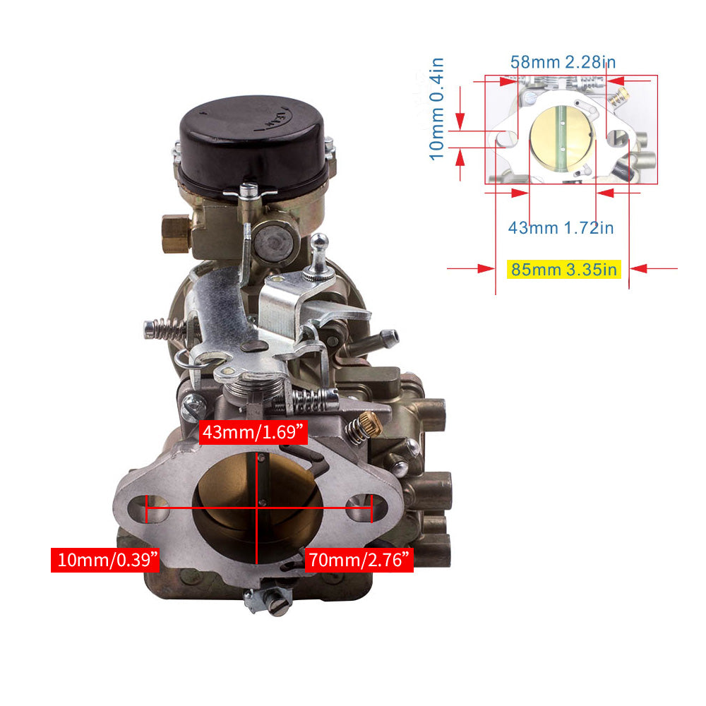 Carb Carburetor Carbie compatible For Ford 240 250 300 engine YF C1YF 6 CIL 1975-1982