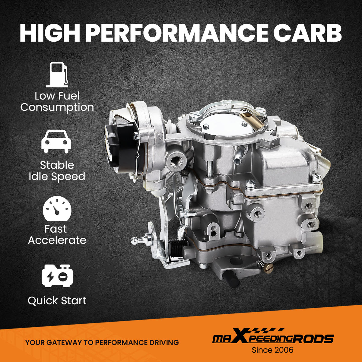 Carburetor Compatible For Ford F100 F150 4.9 L 300 Cu 4.1 L 250 Cu 3.3 L 200 Cu 1-Barrel