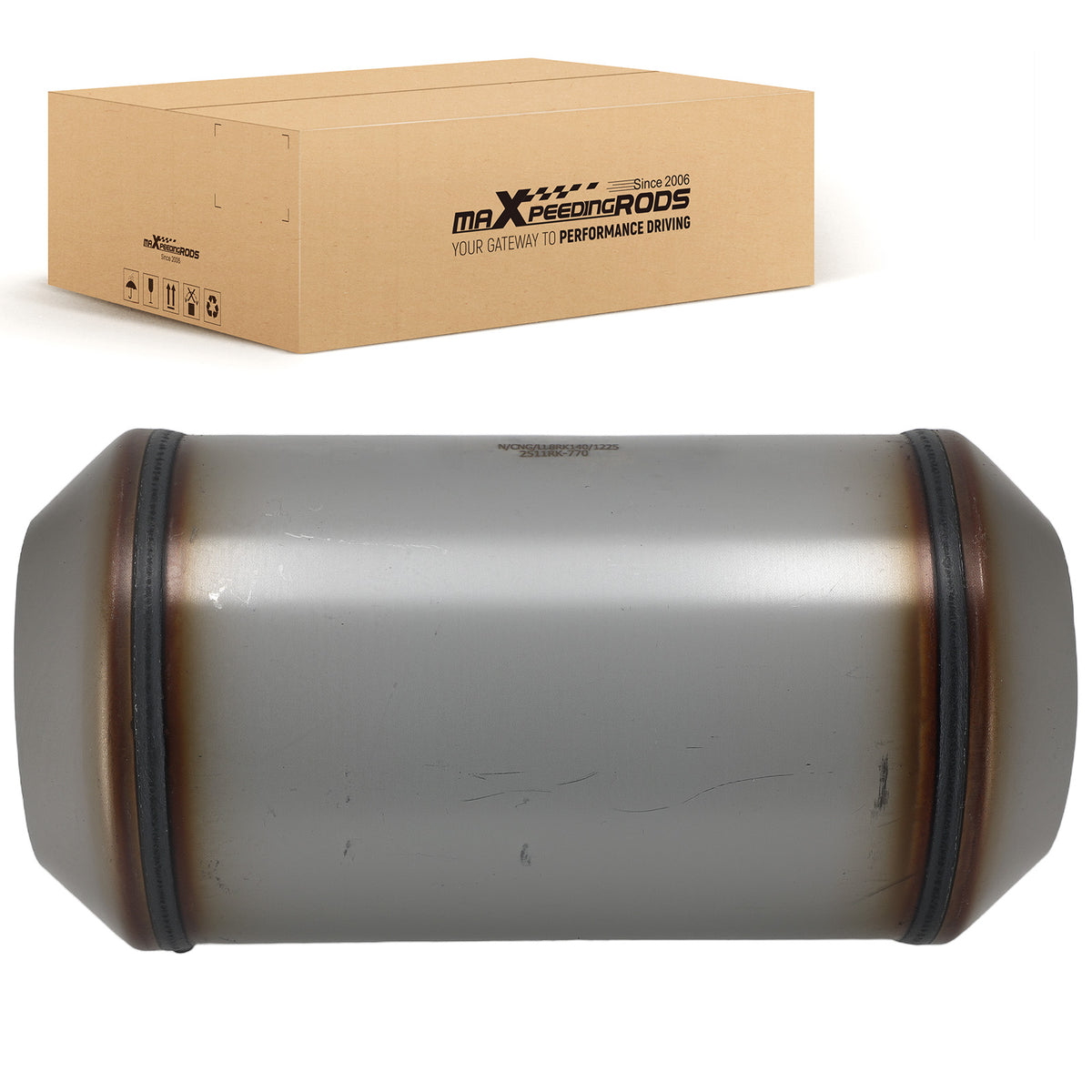 Catalytic Converter Universal For Truck 4 Inlet / Outlet Stainless Steel 810400