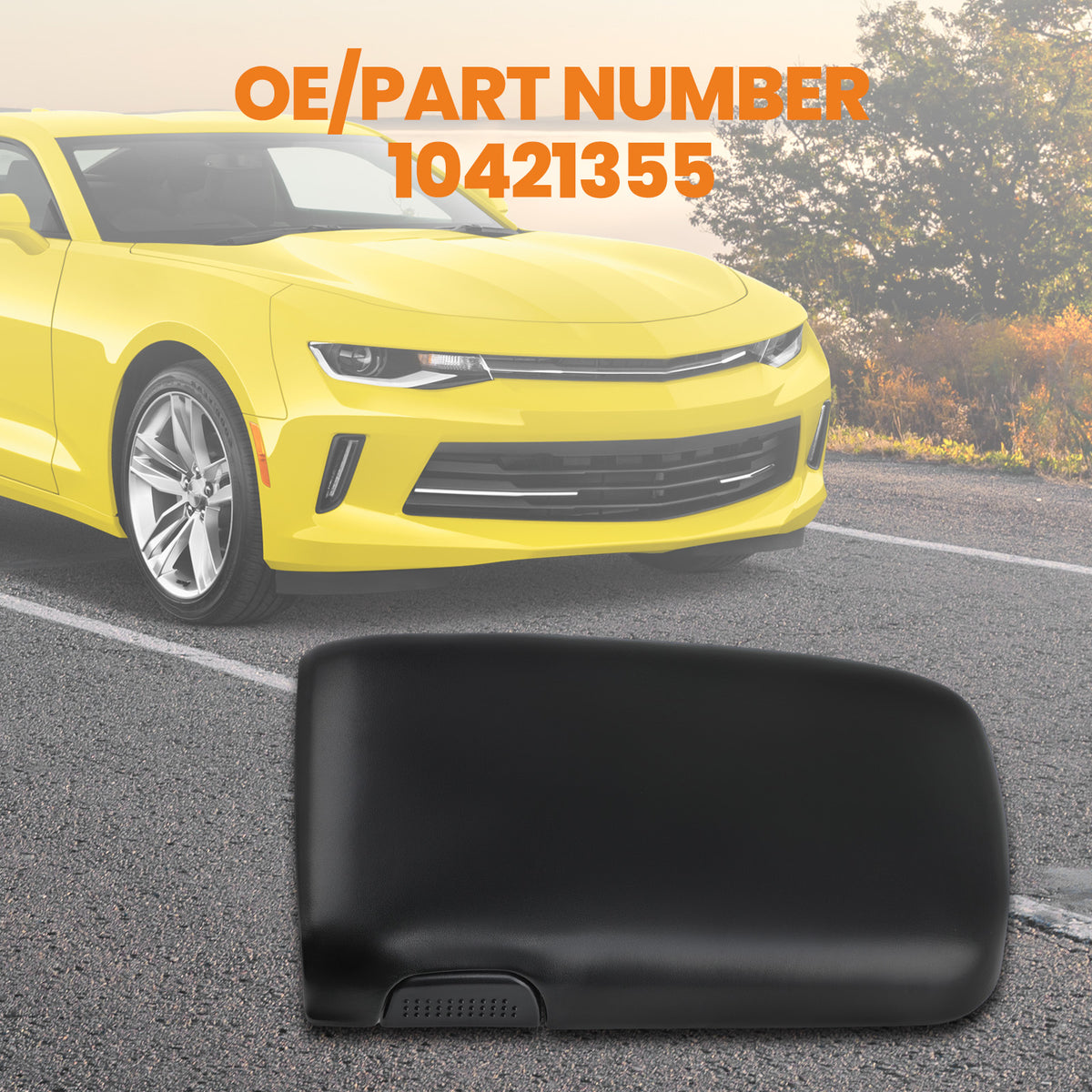 Console Door Lid Armrest FitFor compatible For Camaro / Firebird 1997-02 10421355 Black New