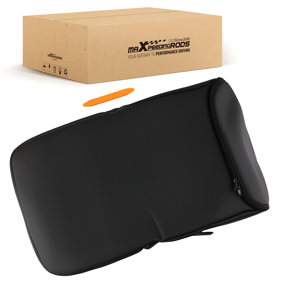Center Console Lid Armrest Cover compatible For GMC Sierra Chevrolet Silverado 07-2014