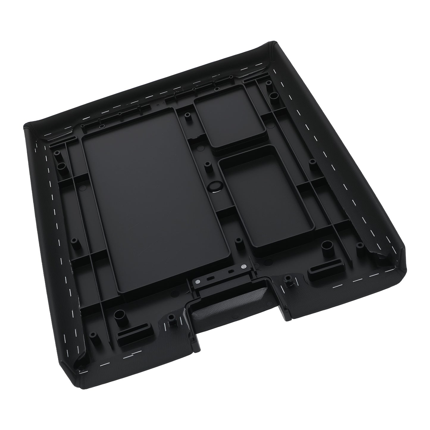 Center Console Lid compatible For GMC Sierra Yukon 2007-2014 20864151 Black Leather