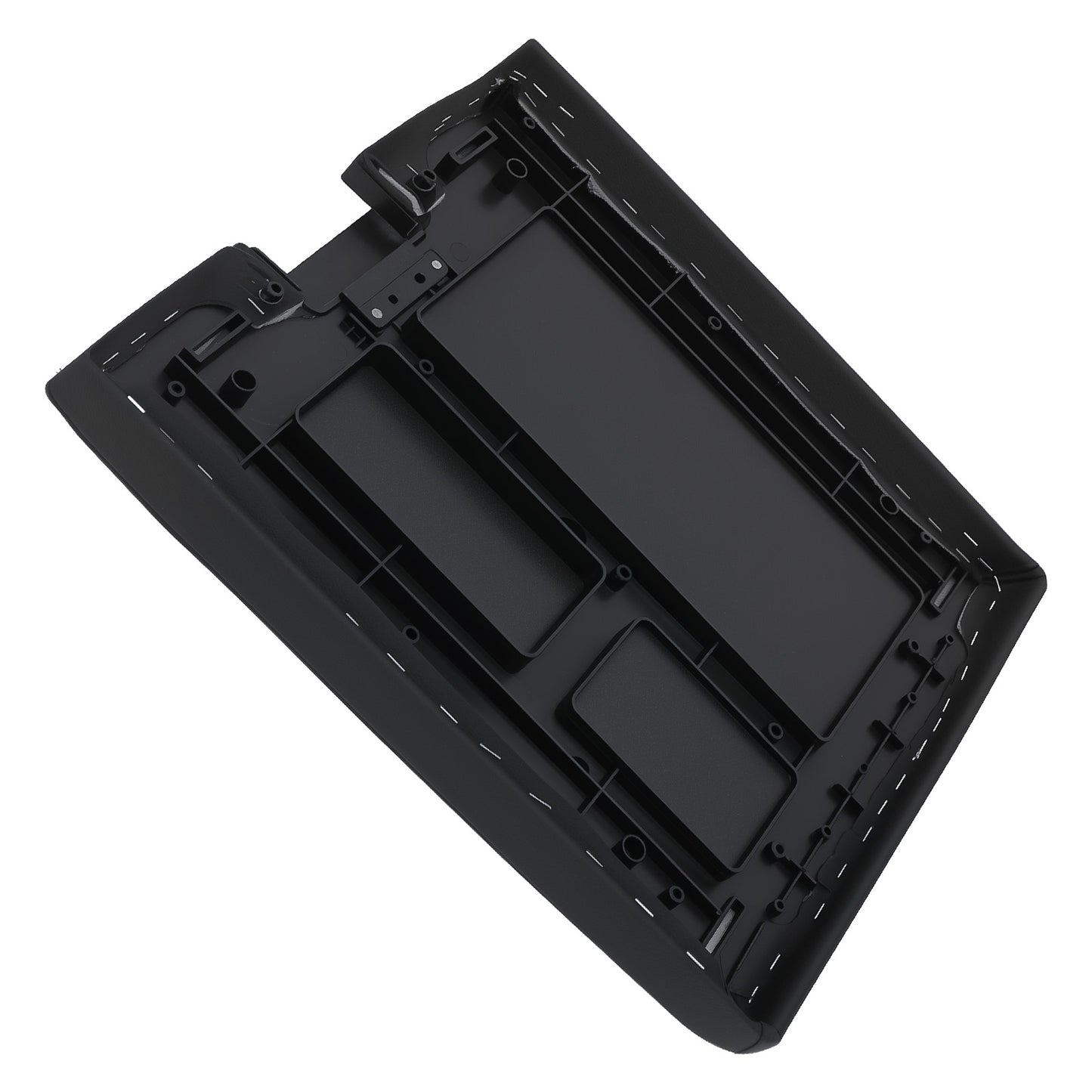 Center Console Lid compatible For GMC Sierra Yukon 2007-2014 20864151 Black Leather