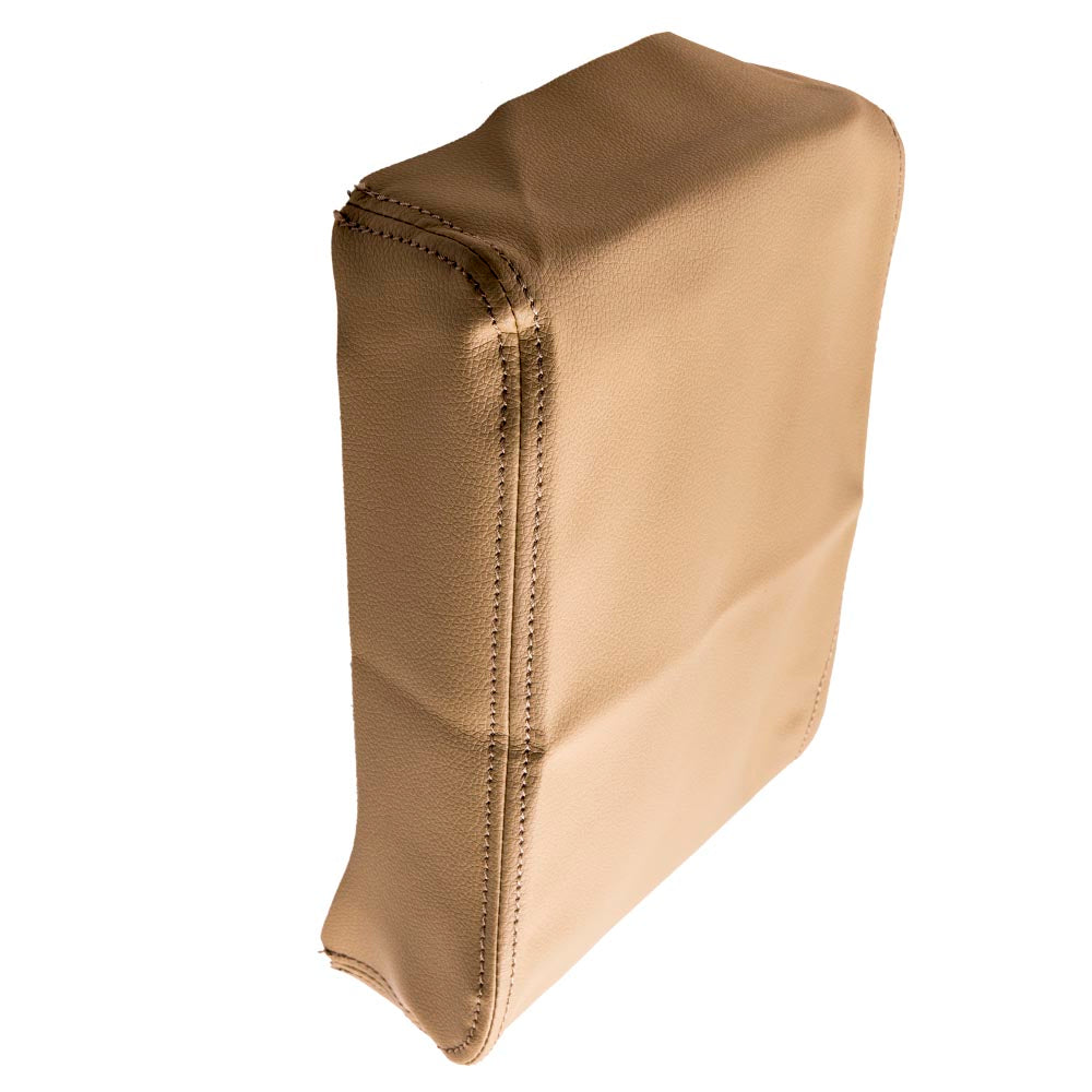 New Beige Leather Center Console Armrest Lid Cover compatible for Toyota Tacoma 2005-15