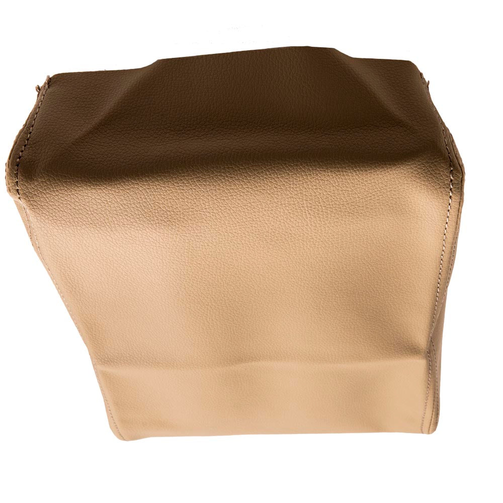 New Beige Leather Center Console Armrest Lid Cover compatible for Toyota Tacoma 2005-15