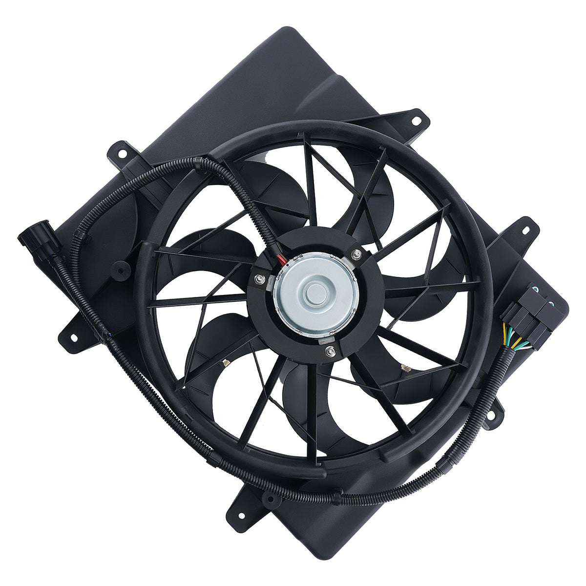 Cooling Fan Assembly compatible For Chrysler PT Cruiser 2.4L 2006-2008 5179470AA 240W
