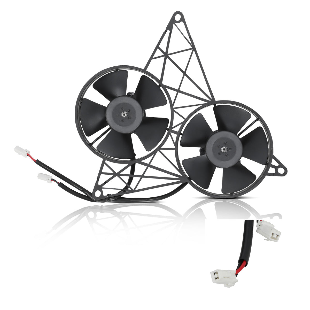 Radiator Cooling Fan w/ Bracket compatible For Harley V-ROD/VRSC/VRSCD/VRSCDX 2VA58A10146A