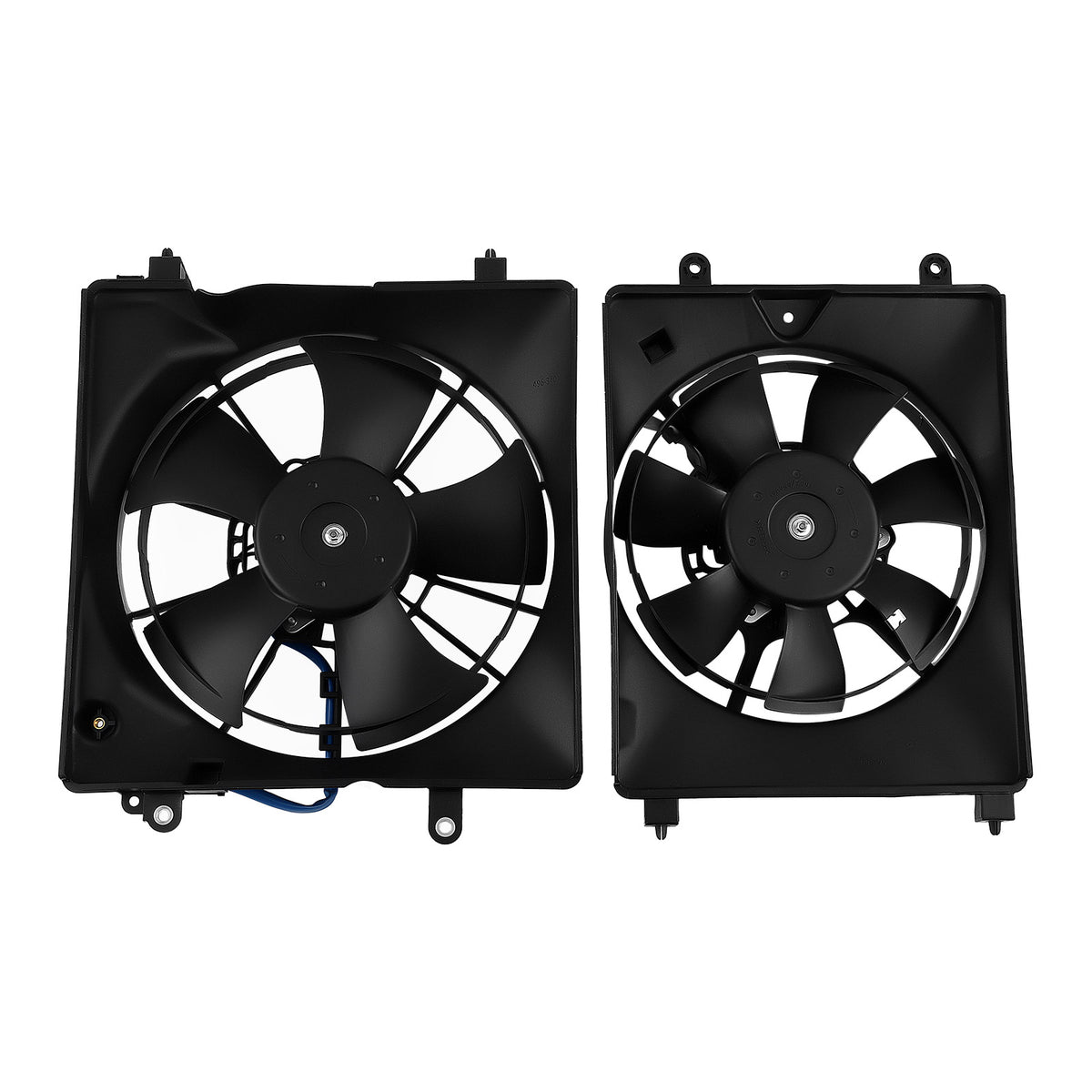 2PCS compatible For AC Condenser Radiator Cooling Fan compatible For Honda Civic 2013-2015 compatible For Acura 2013-2015