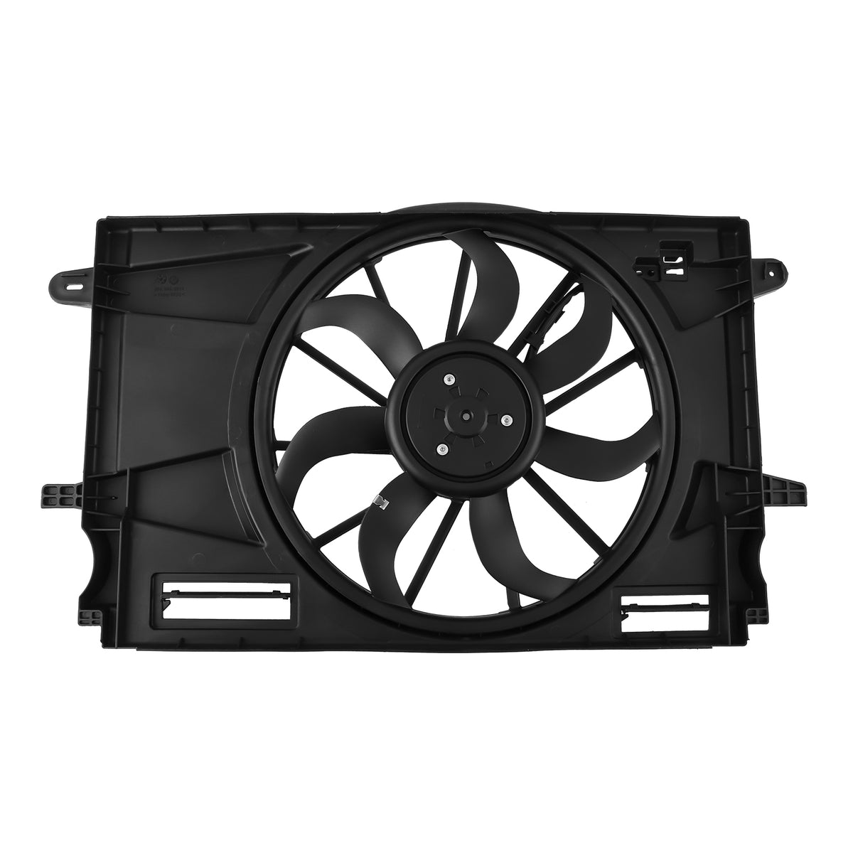 Radiator Condenser Cooling Fan Assembly compatible For Chevrolet Cruze 1.4L In.l4 2017-2019