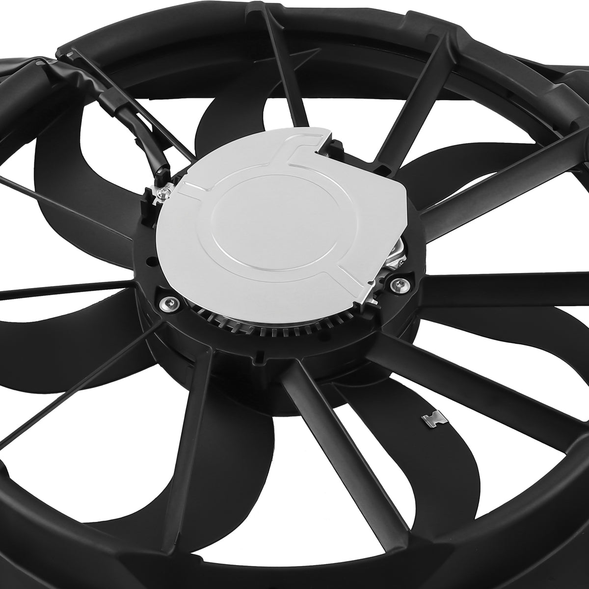Radiator Condenser Cooling Fan Assembly compatible For Chevrolet Cruze 1.4L In.l4 2017-2019
