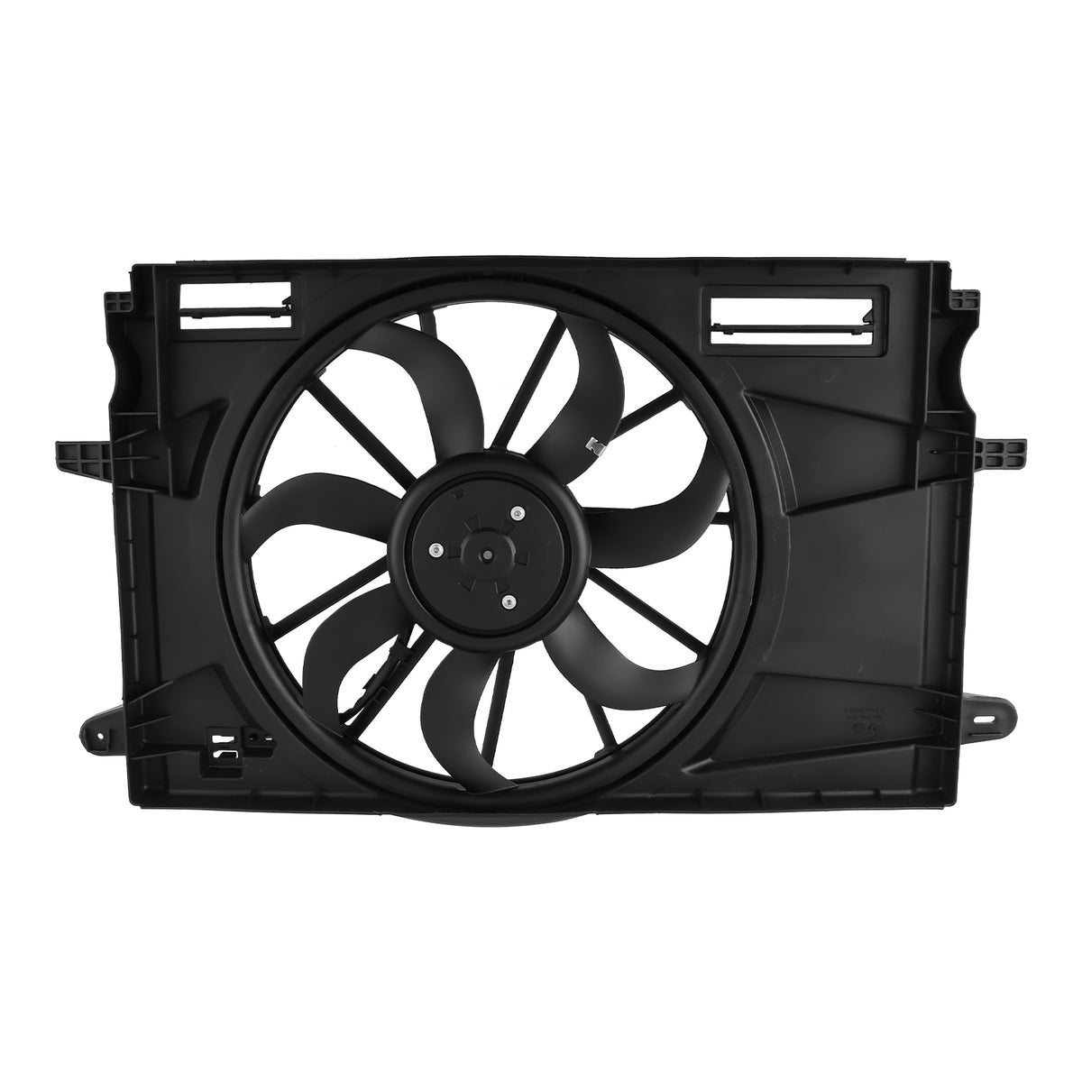 Radiator Condenser Cooling Fan Assembly compatible For Chevrolet Cruze 1.4L In.l4 2017-2019