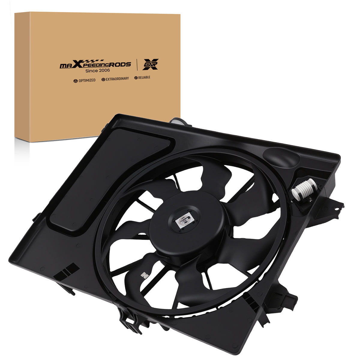 Cooling Fan Assembly compatible For Hyundai Elantra compatible For Kia Forte 1.8L/2.0L 2011-14 622580