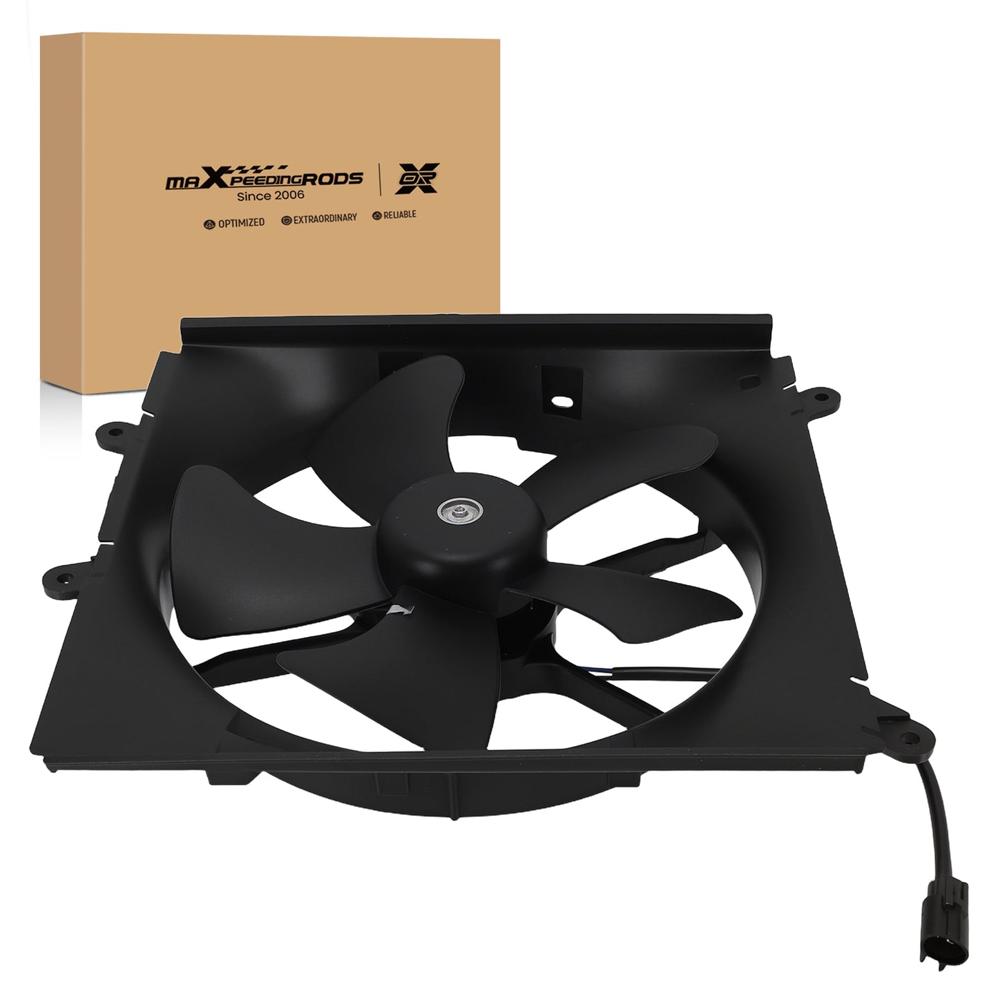 Cooling Fan compatible For Geo Prizm Base/LSi 1.6L 1993-1997 1636111010 Left 5-Blade