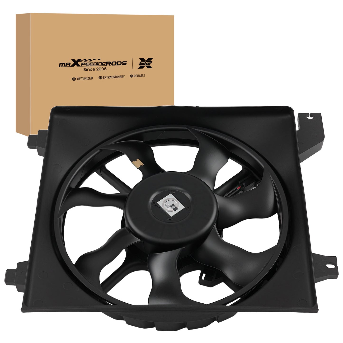 Cooling Fan Assembly compatible For Hyundai Accent 06-11 1.6L HY3115122 Driver Side