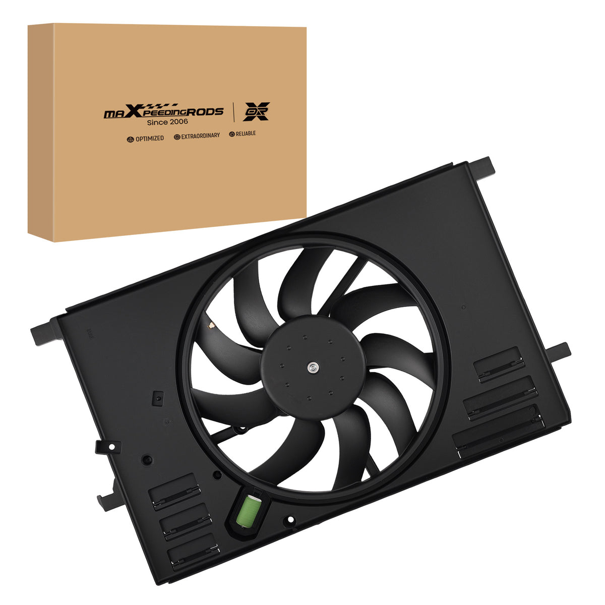 240W Cooling Fan Assembly compatible For Fiat 500X ProMaster City 2015-18 621-577